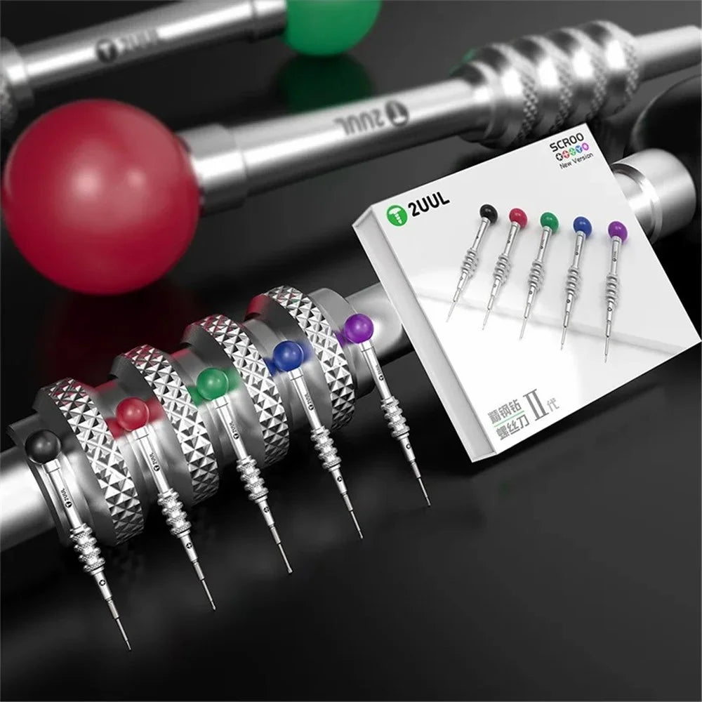 2UUL SD92 5-Piece Precision Steel Screwdriver Set for Phone, Home Appliance Repair - 3