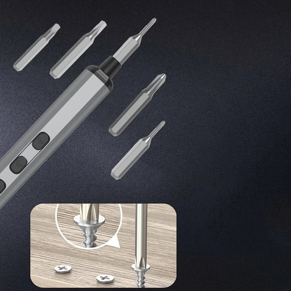 JIAFA 68-in-1 Electric / Manual Dual Mode Screwdriver Set with 64 Bits, LED Lighting for Mobile Phones, PC, Watches - 4