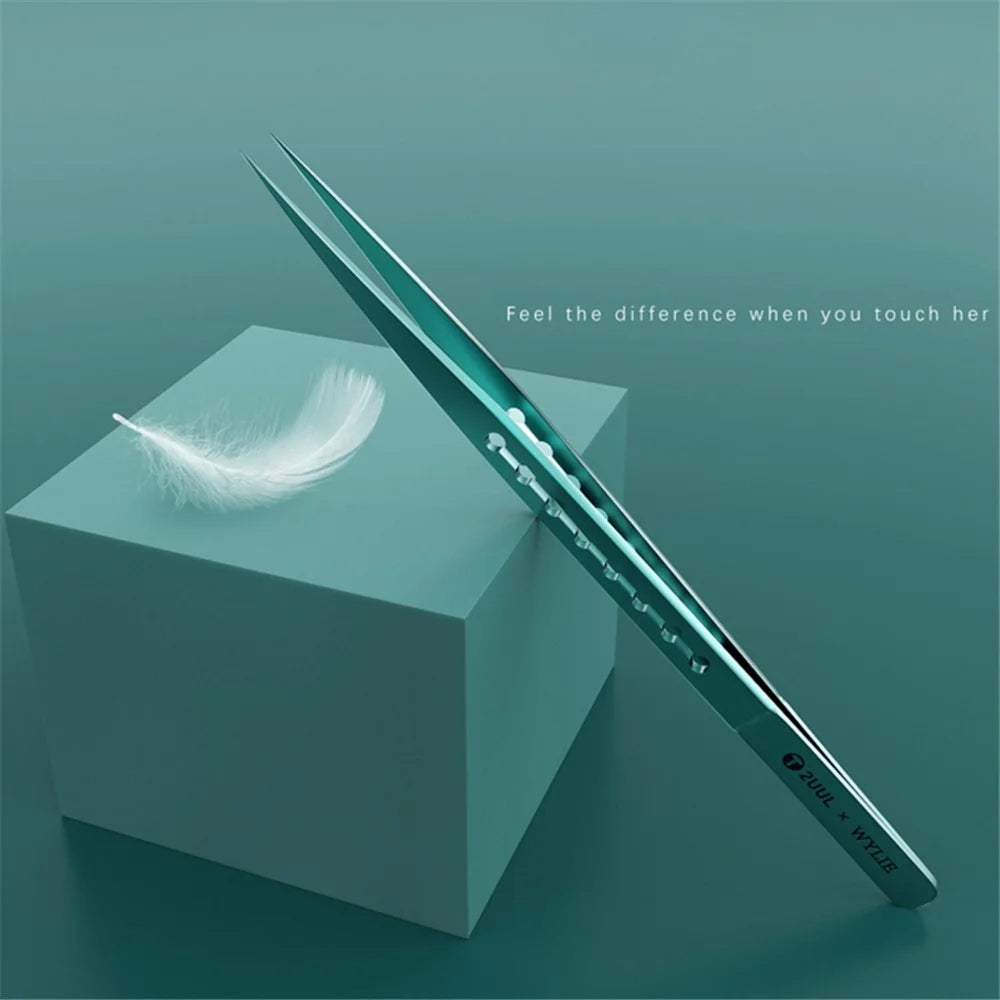 2UUL Titanium Alloy Ultralight Tweezer for Precise Phone Board Repair - Ti11 Sharp End - 4