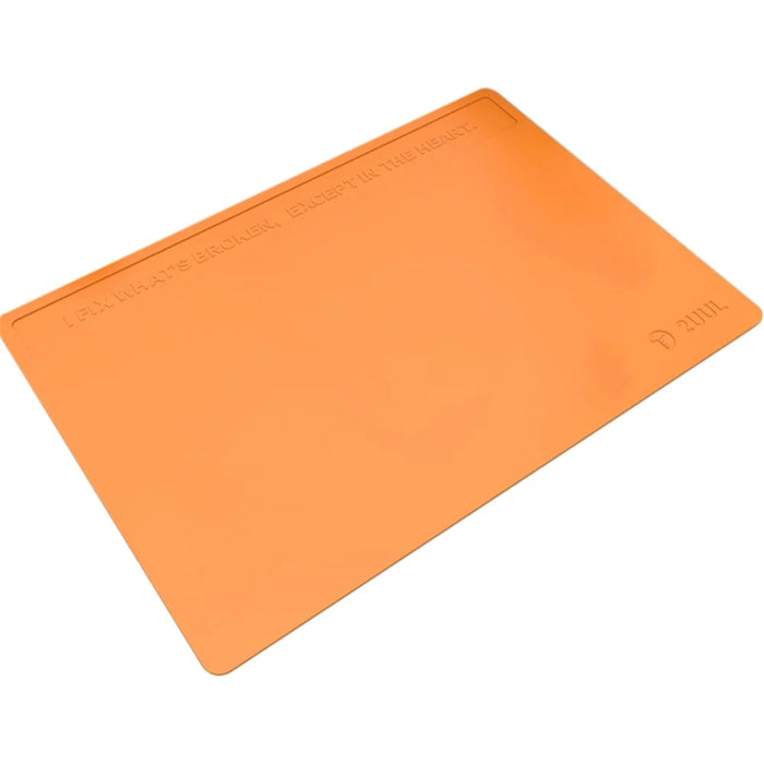 2UUL 40x28x0.3cm Heat Resisting Silicone Pad with Anti Dust Coating - Orange - 1
