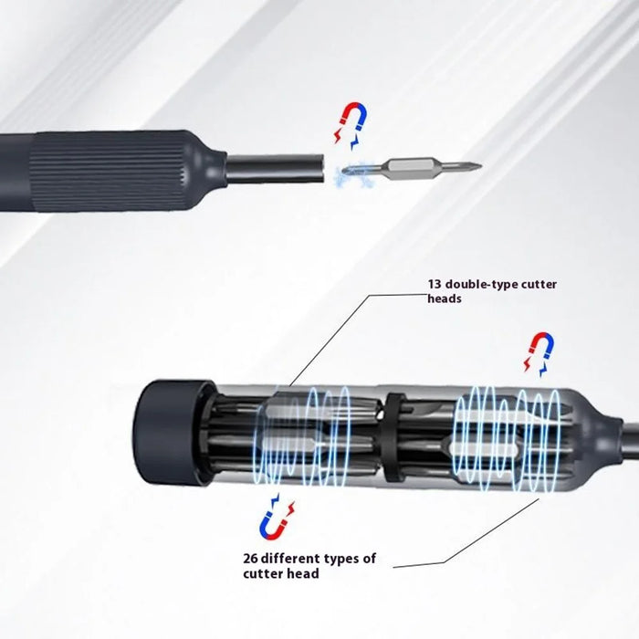JIAFA 27-in-1 Precision Screwdriver Set Double Tip Bits for Cell Phones Watches Computers - 5