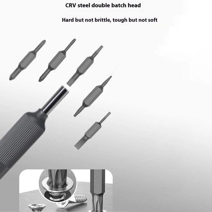 JIAFA 27-in-1 Precision Screwdriver Set Double Tip Bits for Cell Phones Watches Computers - 6