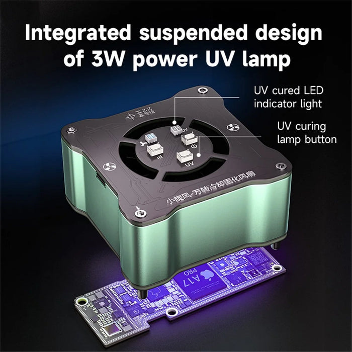 XZZ Quick Heating Dissipation UV Curing Fan Phone PCB Chip Smoke Exhausting Cooling Fan - 4