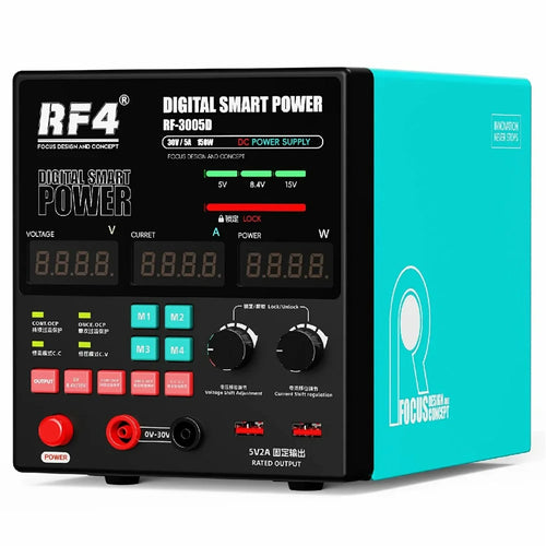 RF4 RF-3005D 30V / 5A Power Supply High Power Digital Power Supply Regulator - EU Plug - 1