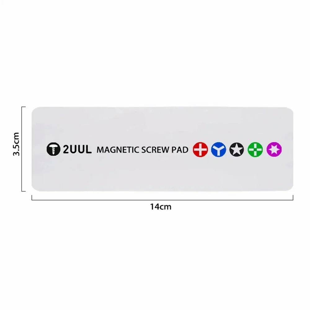 2UUL ST93 14x3.5cm Magnetic Screw Pad Accessories Organizer Mat for Phone Repairing - 4