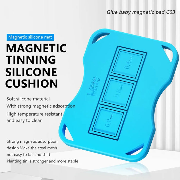 MAANT C03 Phone Repair Tin Planting Soft Silicone Mat Magnetic Pad - 3