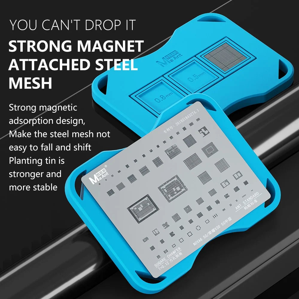 MAANT C03 Phone Repair Tin Planting Soft Silicone Mat Magnetic Pad - 6