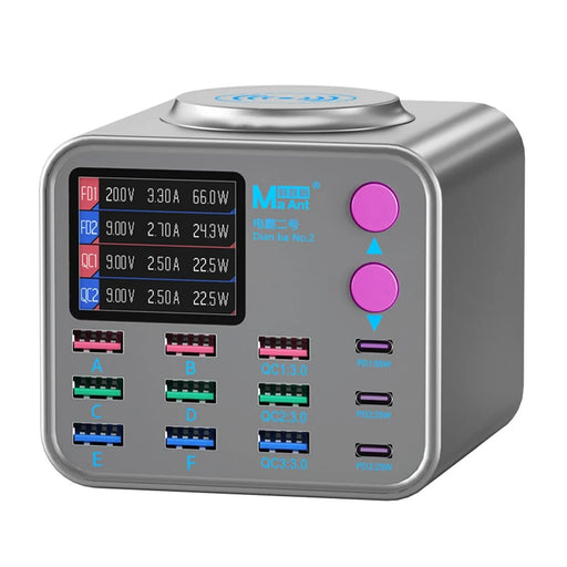 MAANT Dianba No.2 300W PD Charger Multi-Function 12-Port Charger with Wireless Charging - US Plug - 1
