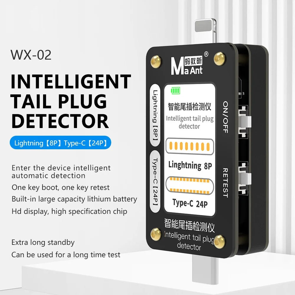 MAANT WX-02 Intelligent Tail Plug Detector Mobile Phone Insertion Detection Instruments - 2