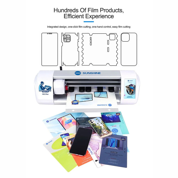 SUNSHINE Y22 Plus Smart Screen Protector Cutting Machine for Cell Phones, Tablets, Laptops - EU Plug - 7