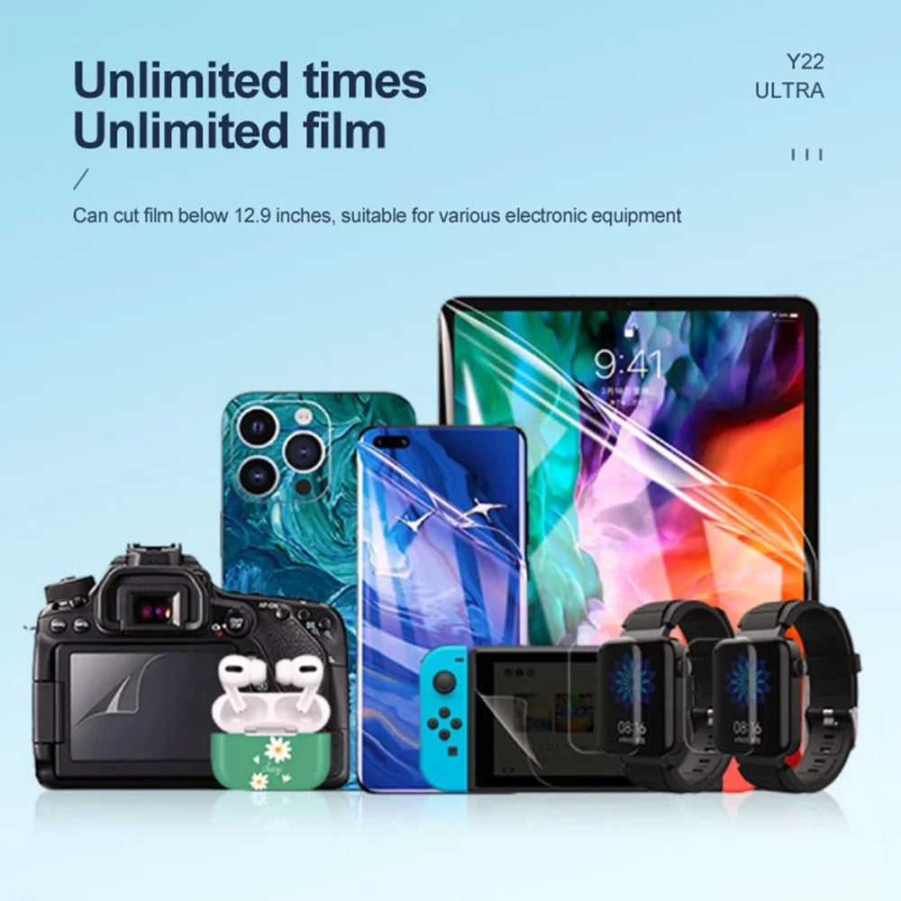 SUNSHINE Y22 Ultra Film Cutting Machine Wifi+Bluetooth-compatible Screen Protector Cutter - US Plug - 4