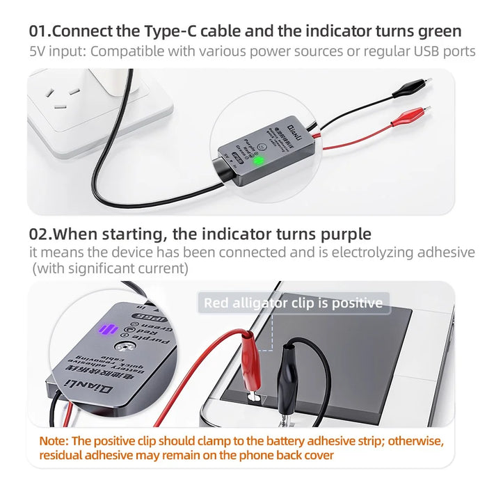 QIANLI iP66 Battery Adhesive Quick Removing Cable - 5