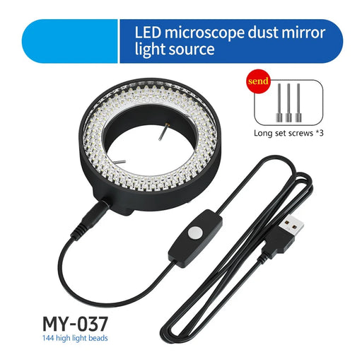 MAANT MY-037 LED Microscope Ring Light Illuminator for Various Microscope Models - 2