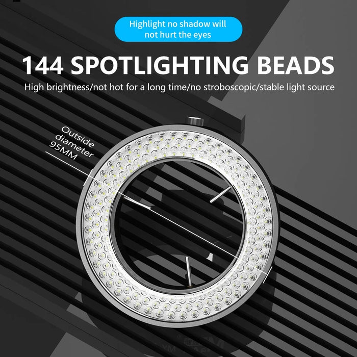 MAANT MY-037 LED Microscope Ring Light Illuminator for Various Microscope Models - 5