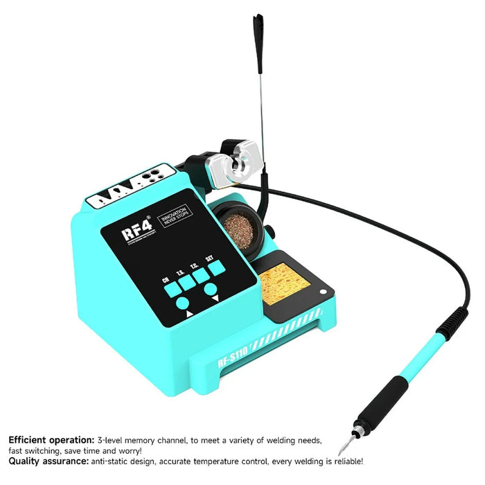 RF4 RF-S110 Smart Soldering Iron BGA PCB SMD Handle Soldering Station for Phone Motherboard Repair - EU Plug - 4