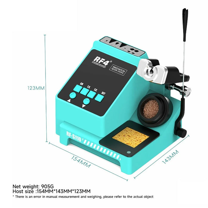RF4 RF-S110 Smart Soldering Iron BGA PCB SMD Handle Soldering Station for Phone Motherboard Repair - EU Plug - 6