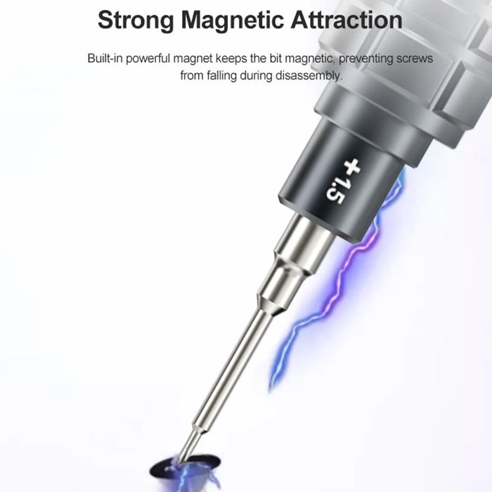 RELIFE RL-730A Screwdriver Set 5-in-1 Strong Magnetic Suction Extra Hard S2 Steel Bits Repair Tools - 3