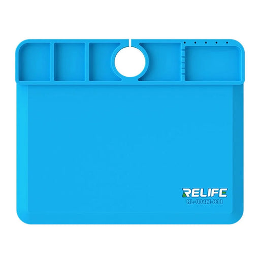 RELIFE RL-004M-B11 Microscope Base Silicone Pad High Temperature Resistance 500℃ Mat - Blue - 1