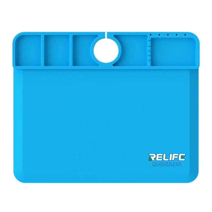 RELIFE RL-004M-B11 Microscope Base Silicone Pad High Temperature Resistance 500℃ Mat - Blue - 1