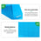 RELIFE RL-004M-B11 Microscope Base Silicone Pad High Temperature Resistance 500℃ Mat - Blue - 7