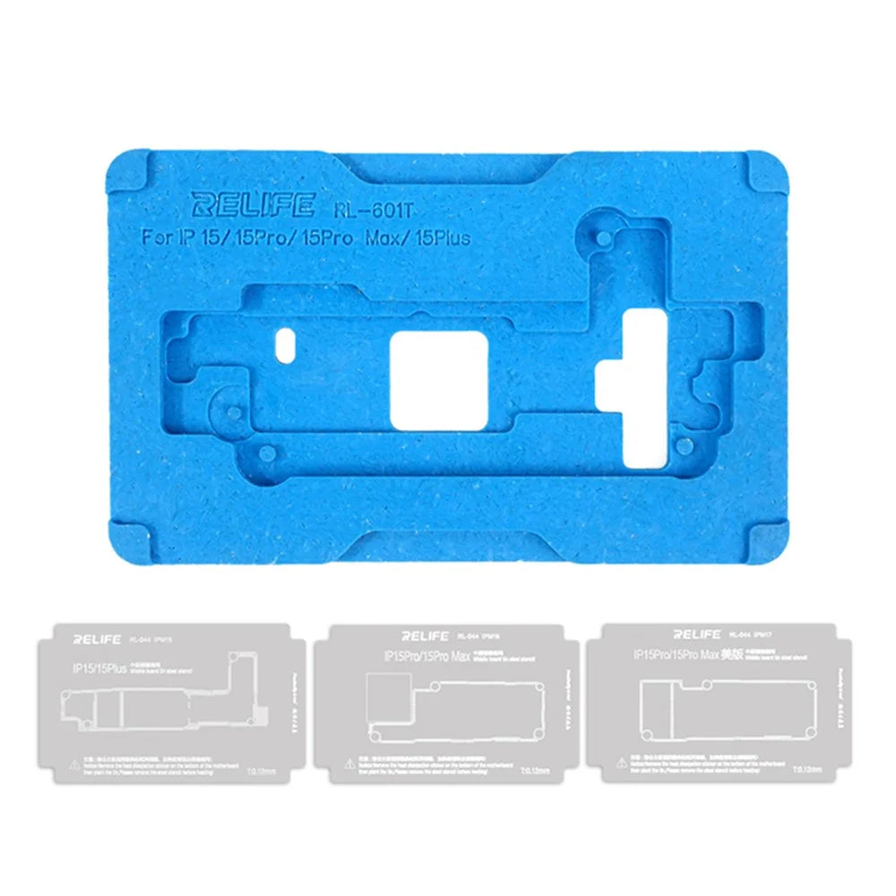 RELIFE RL-601T 31 in 1 Fixture Set For iPhone X - 17 Series Middle Layer Board Plant Tin Platform 3D BGA Reballing Stencil Kit - 2