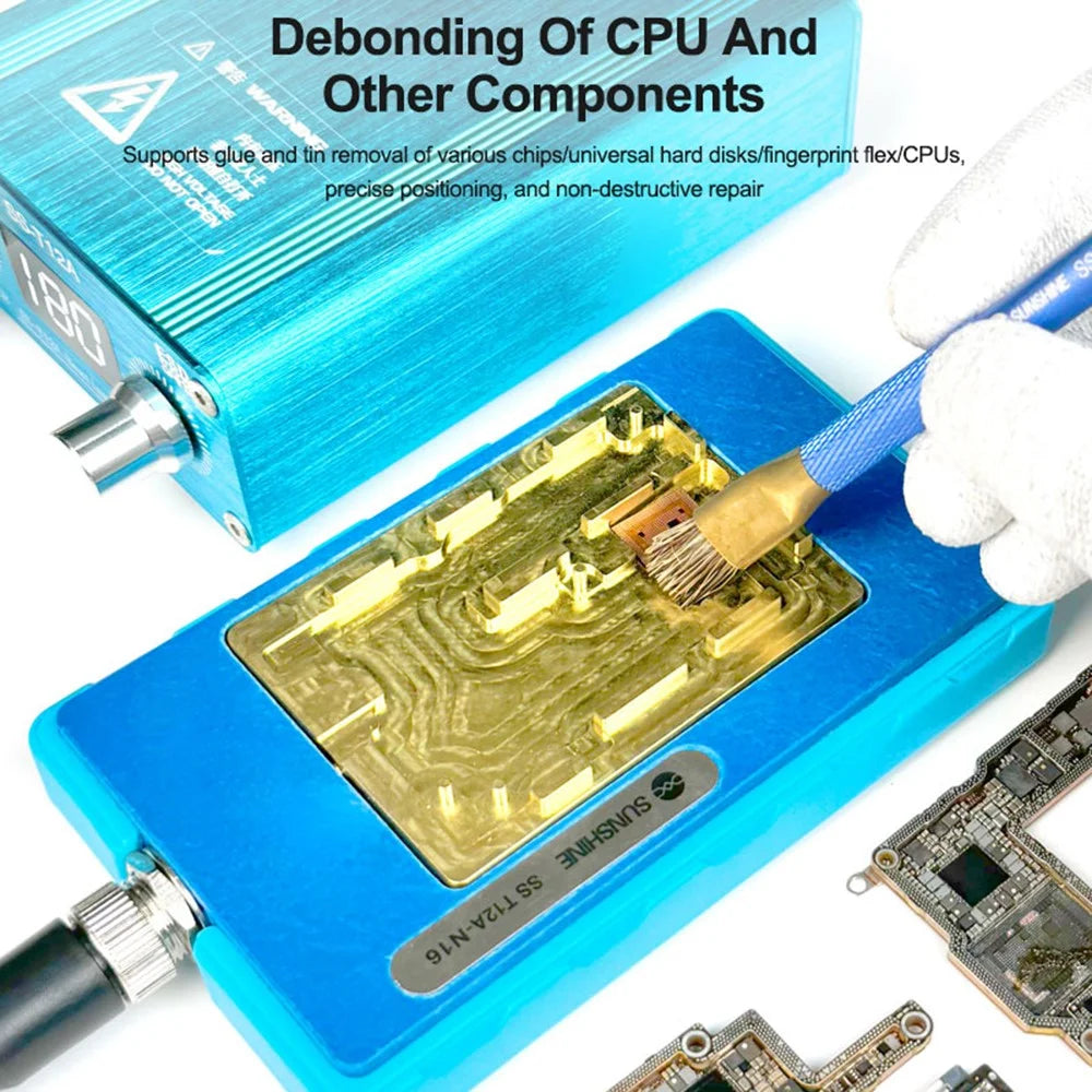 SUNSHINE SS-T12A-N16 Motherboard Layered Heating Machine for iPhone 16 / 16 Plus / 16 Pro / 16 Pro Max Mainboard Welding Table - 6