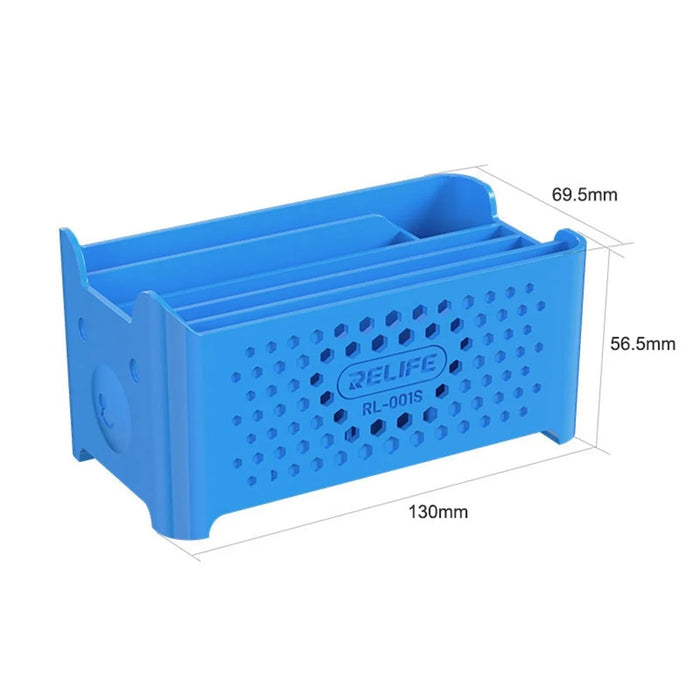 RELIFE RL-001S Tin Planting Net Storage Box Large Capacity Organizer Compact Design - Blue - 7