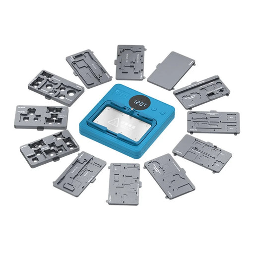 SUNSHINE SS-T12B 14 in 1 Smart Repair Heating Platform Kit Motherboard Layering Tinning Desoldering - US Plug - 2