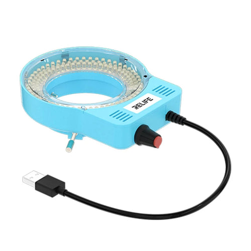 RELIFE RL-033M USB Microscope Light Source 144 LED Beads 10000 - 12000K Microscope Soldering Tool - Blue - 1