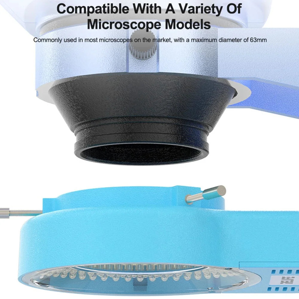 RELIFE RL-033M USB Microscope Light Source 144 LED Beads 10000 - 12000K Microscope Soldering Tool - Blue - 4
