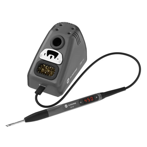 SUNSHINE 210 Pro Smart Portable Soldering Iron Station Temperature Control for Phone PCB Repair - EU Plug - 1