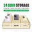 RELIFE RL-001B Pro 24 Grid Phone Management Box  /  Wooden Storage Organizer  /  Multi-Compartment Device Holder - 2
