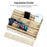 RELIFE RL-001B Pro 24 Grid Phone Management Box  /  Wooden Storage Organizer  /  Multi-Compartment Device Holder - 5
