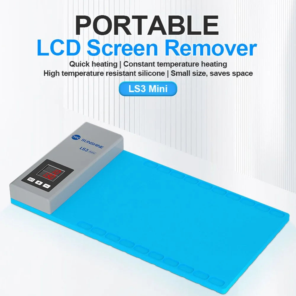 SUNSHINE LS3 Mini LCD Screen Remover Phone Tablet Repair Separation Pad Intelligent Heating Platform - US Plug - 2