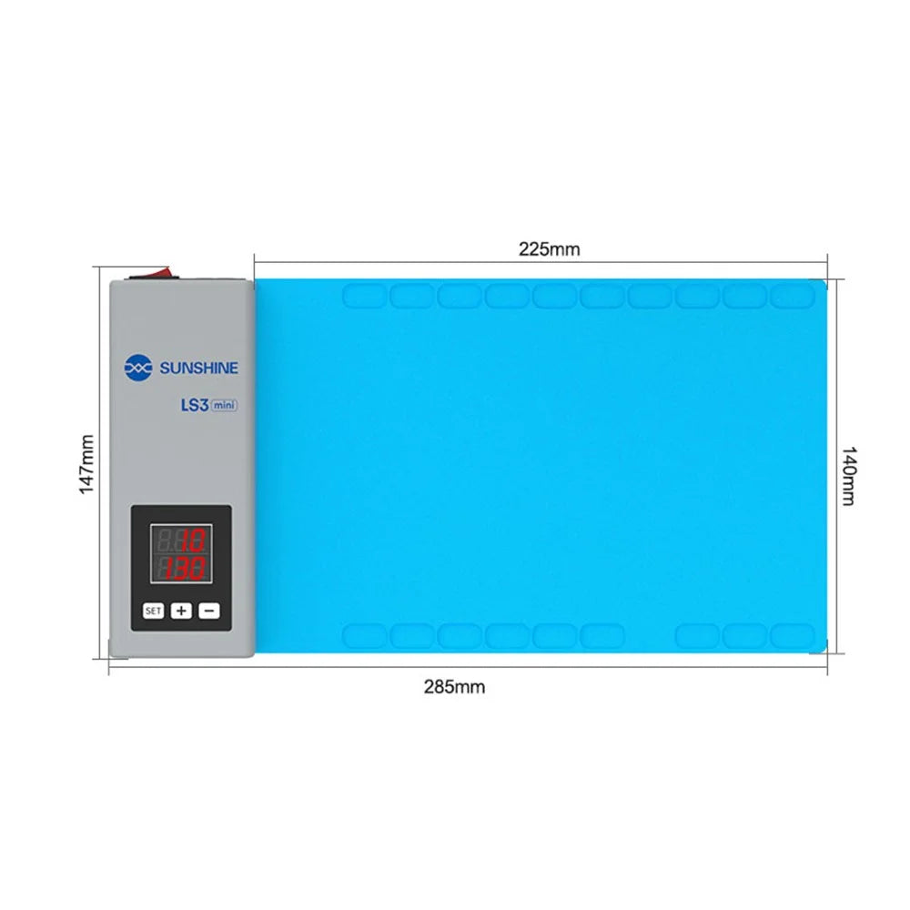 SUNSHINE LS3 Mini LCD Screen Remover Phone Tablet Repair Separation Pad Intelligent Heating Platform - US Plug - 7