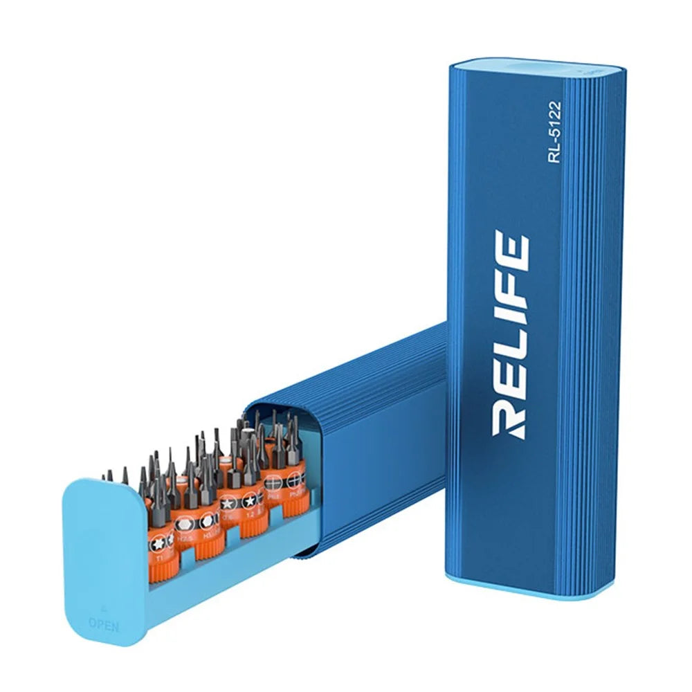 RELIFE RL-5122 43 in 1 Rotary Screwdriver Tool Set Innovative Rotating Shaft with 40 Screwdriver Bits - 1