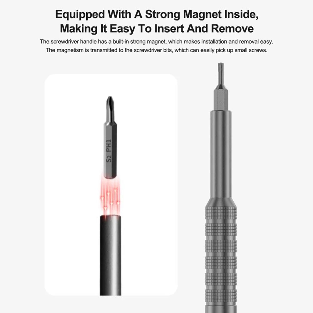 RELIFE RL-5122 43 in 1 Rotary Screwdriver Tool Set Innovative Rotating Shaft with 40 Screwdriver Bits - 6