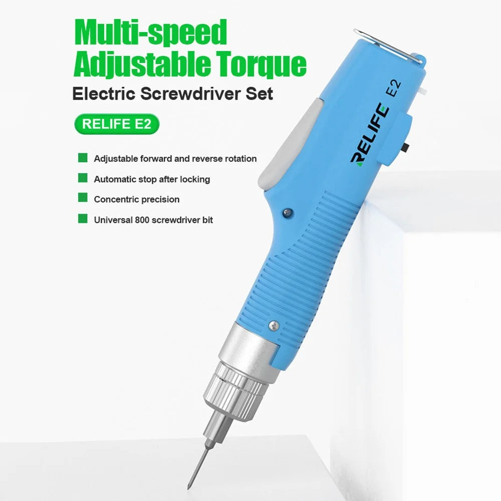 RELIFE E2 Torque Electric Screwdriver Set Adjustable Forward and Reverse Rotation Repair Tools - 2