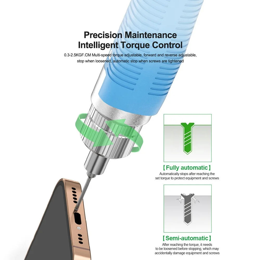 RELIFE E2 Torque Electric Screwdriver Set Adjustable Forward and Reverse Rotation Repair Tools - 3