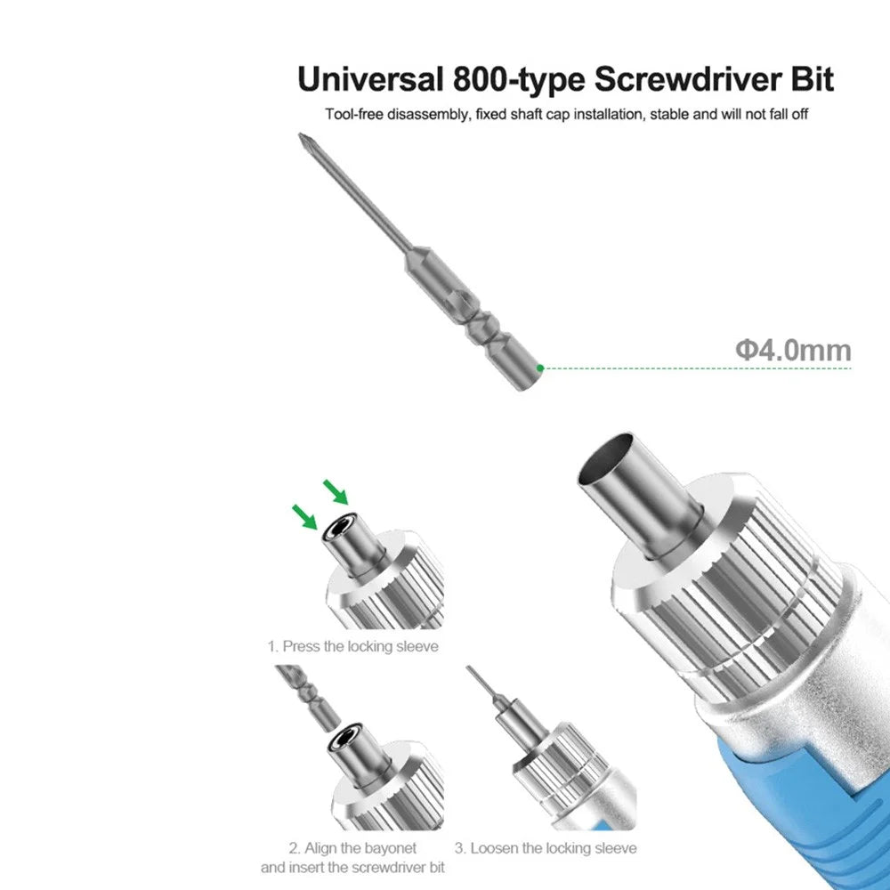 RELIFE E2 Torque Electric Screwdriver Set Adjustable Forward and Reverse Rotation Repair Tools - 4