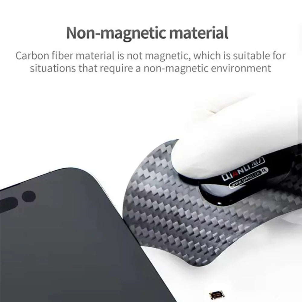 QIANLI High Flexibility Carbon Fiber Pry Tool Multifunctional Spudger for Phone Repair Disassembly - Peanut Shape - 5