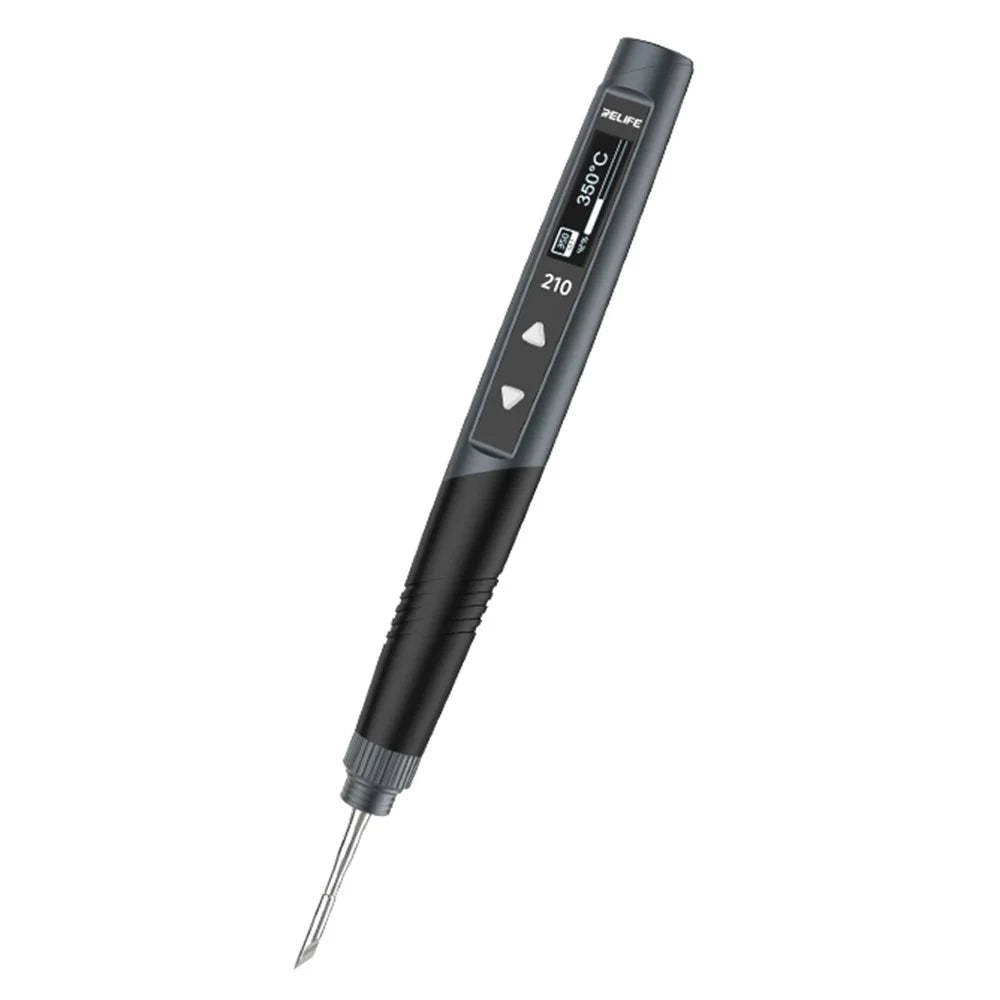 RELIFE RL-210 Portable Soldering Iron with OLED Display Fast Heating for Electronic Devices - 1