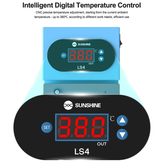SUNSHINE LS4 Multi-Function Heating Platform Glue Removal Layering Machine Chip Desoldering Preheating Station - EU Plug - 3