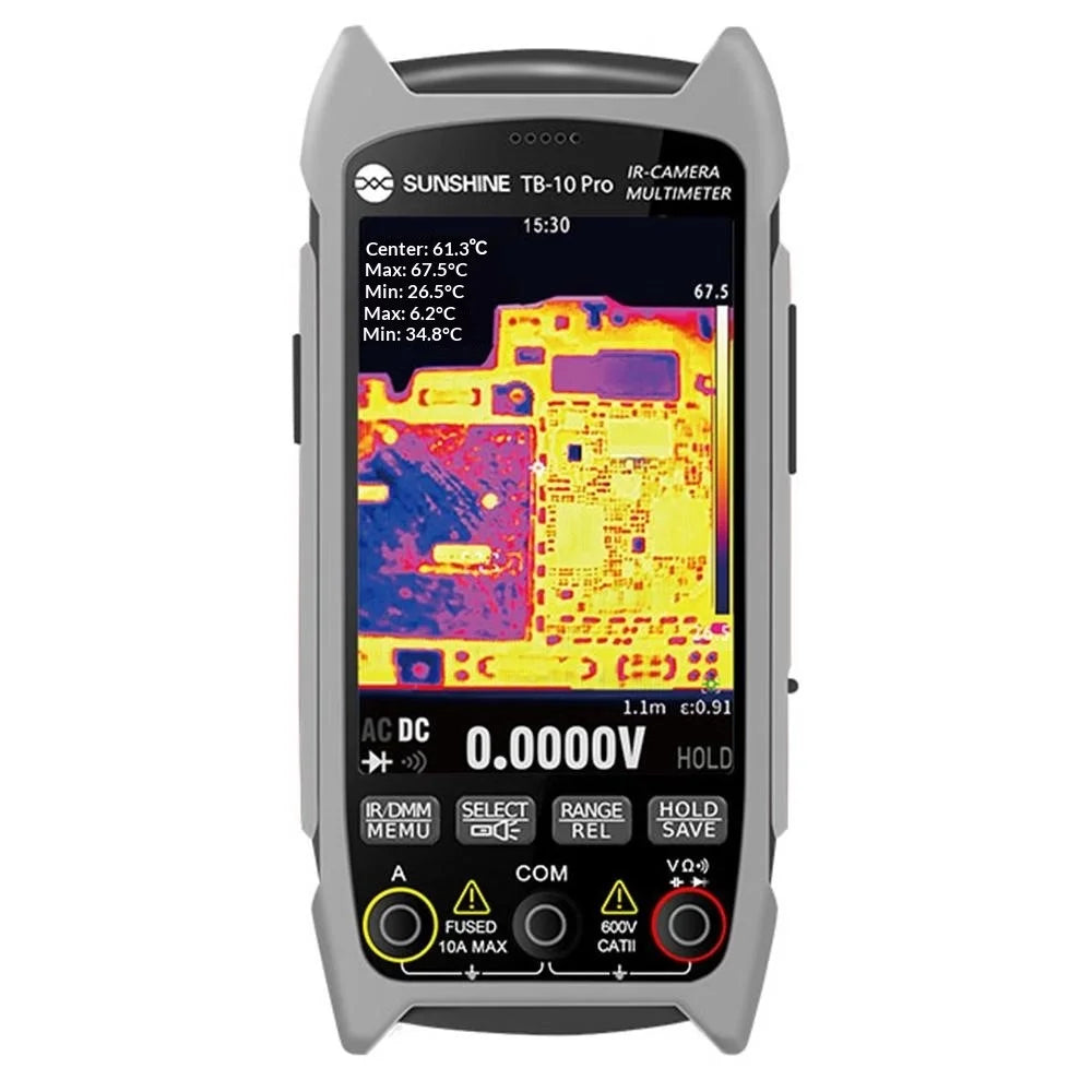 SUNSHINE TB-10 Pro Handheld Thermal Imager Multimeter Infrared Imaging for Phone Repair / PCB Testing - 1