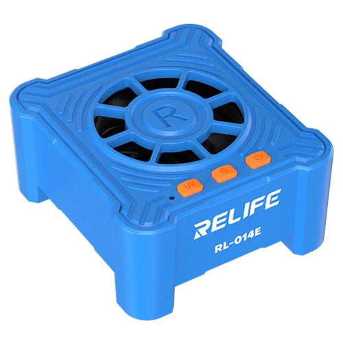 RELIFE RL-014E UV Curing Cooling Fan Smoke Exhaust Dust Display Mini Working Fan with 3-Speed Adjustment - 1