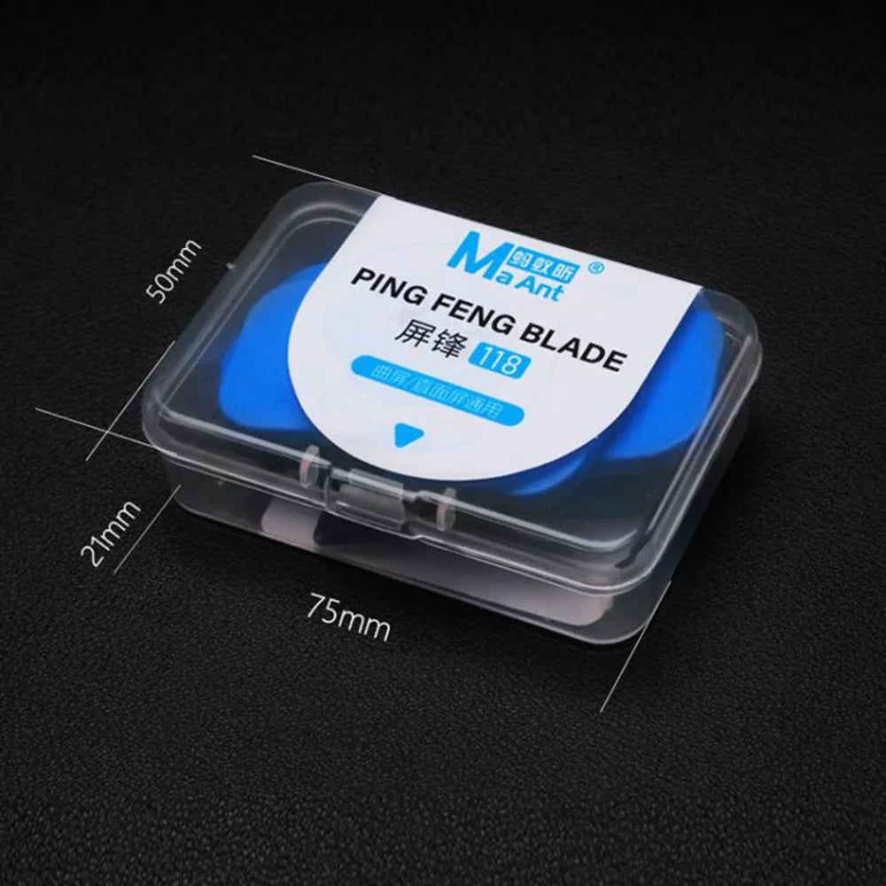 MAANT MY-118 6 in 1 Metal Steel Opening Pry Tool Ultra Thin Phone Battery Glue Removal Blade Set - 5