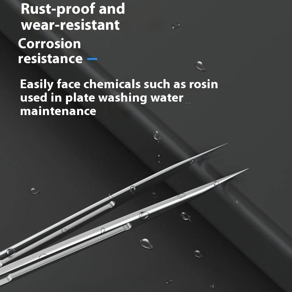 MAANT SS-A Stainless Steel Tweezers Non-Magnetic Precision Tip for Electronics Repair - 6