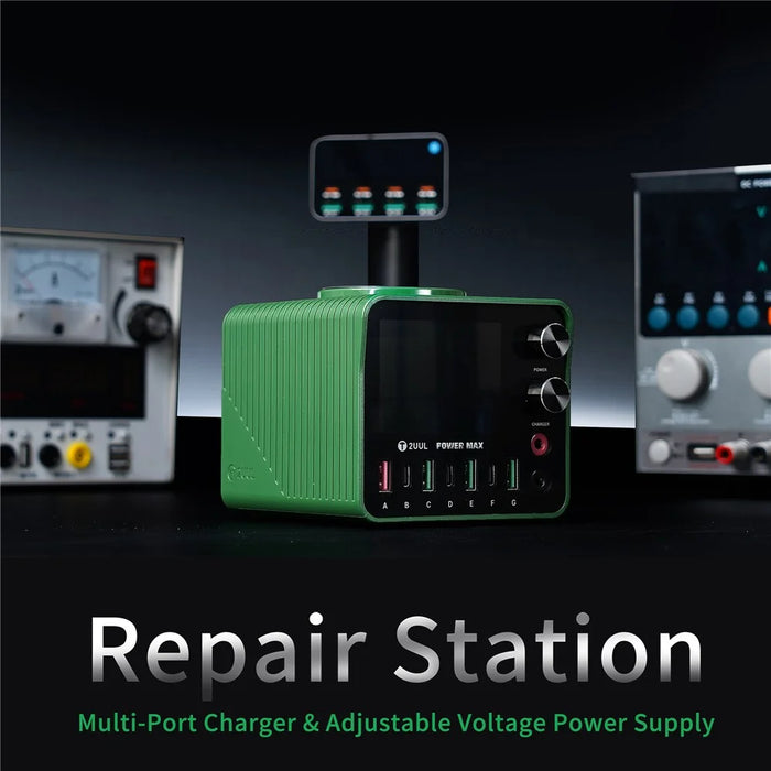 2UUL PC01 Power Max Multi-Port Charger 200W Adjustable Voltage Power Supply Wireless Charging Repair Station - 2