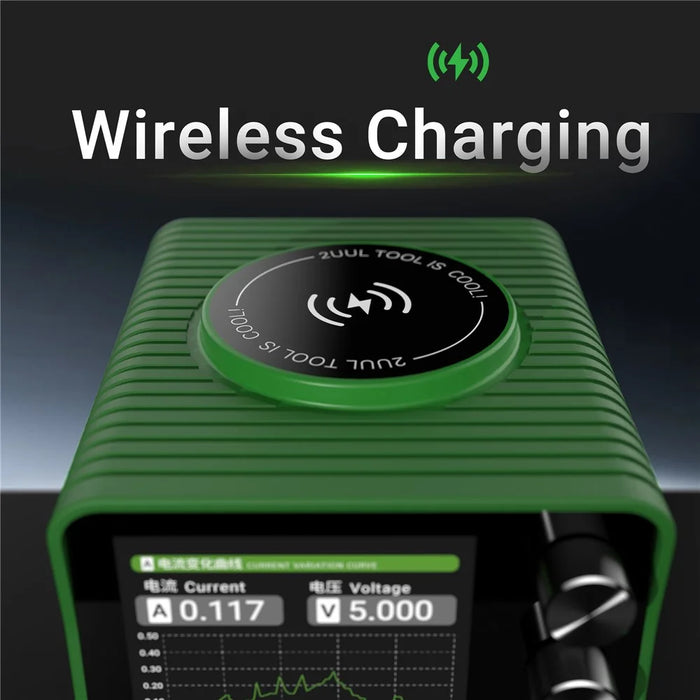 2UUL PC01 Power Max Multi-Port Charger 200W Adjustable Voltage Power Supply Wireless Charging Repair Station - 7