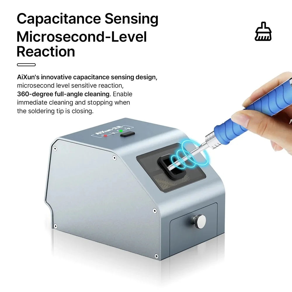 AIXUN CM30 Soldering Tip Cleaner Capacitance Sensing Microsecond-Level Reaction 360-Degree Full-Angle Cleaning - 2